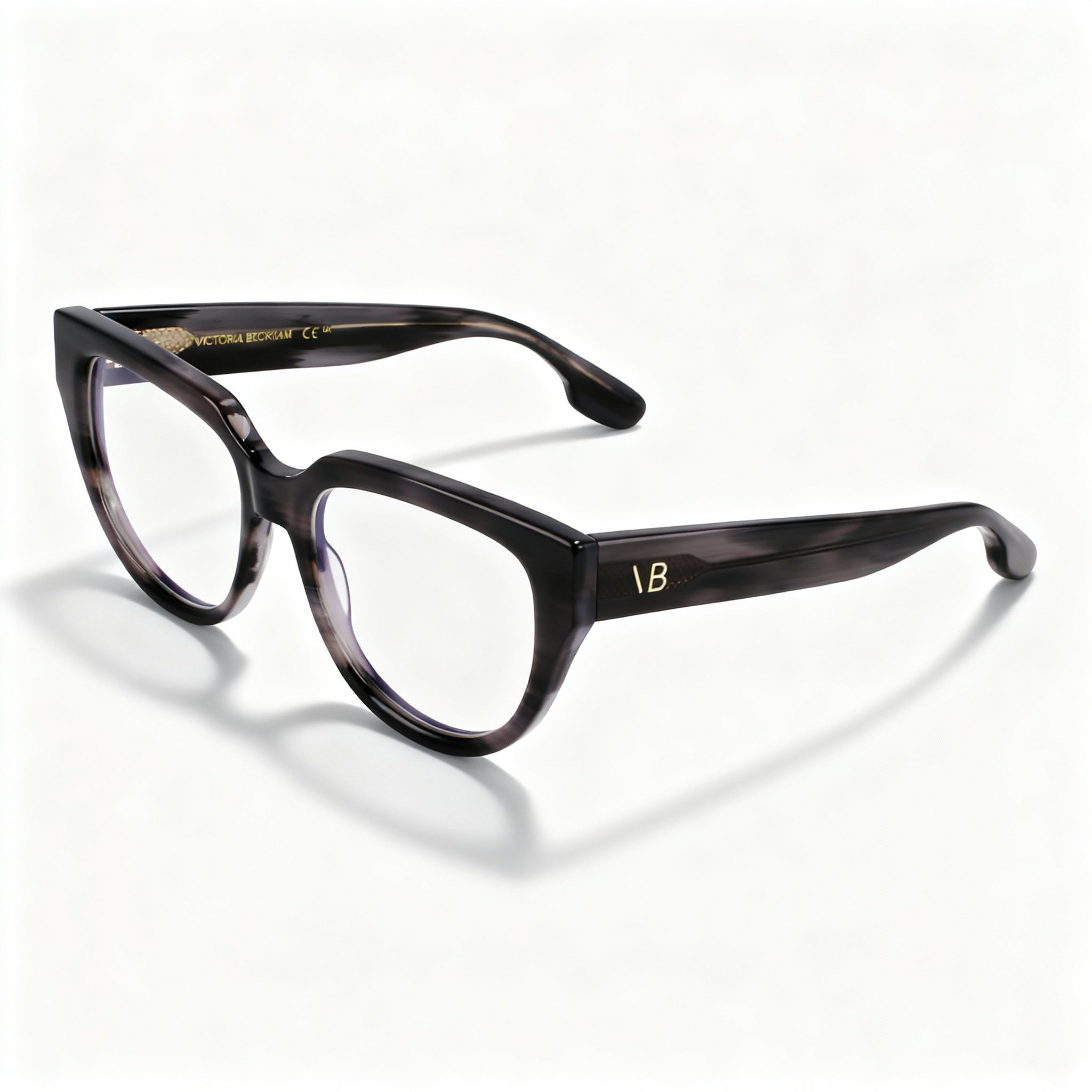 Victoria Beckham Vb2674 Striped Grey Eyeglasses for Women, 53mm, Photo 1