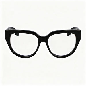 Victoria Beckham VB2674 Rectangle Eyeglasses Women — side view, Black Acetate temples