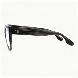 Victoria Beckham Vb2674 Rectangle Eyeglasses Women — side view, Black Acetate temples