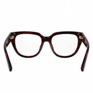 Victoria Beckham Vb2674 Rectangle Eyeglasses Women — side view, Havana Acetate temples