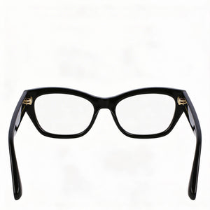 Victoria Beckham Vb2675 Rectangle Eyeglasses Women — side view, Black Black temples