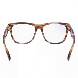 Victoria Beckham Vb2676 Rectangle Eyeglasses Women — side view, Brown temples