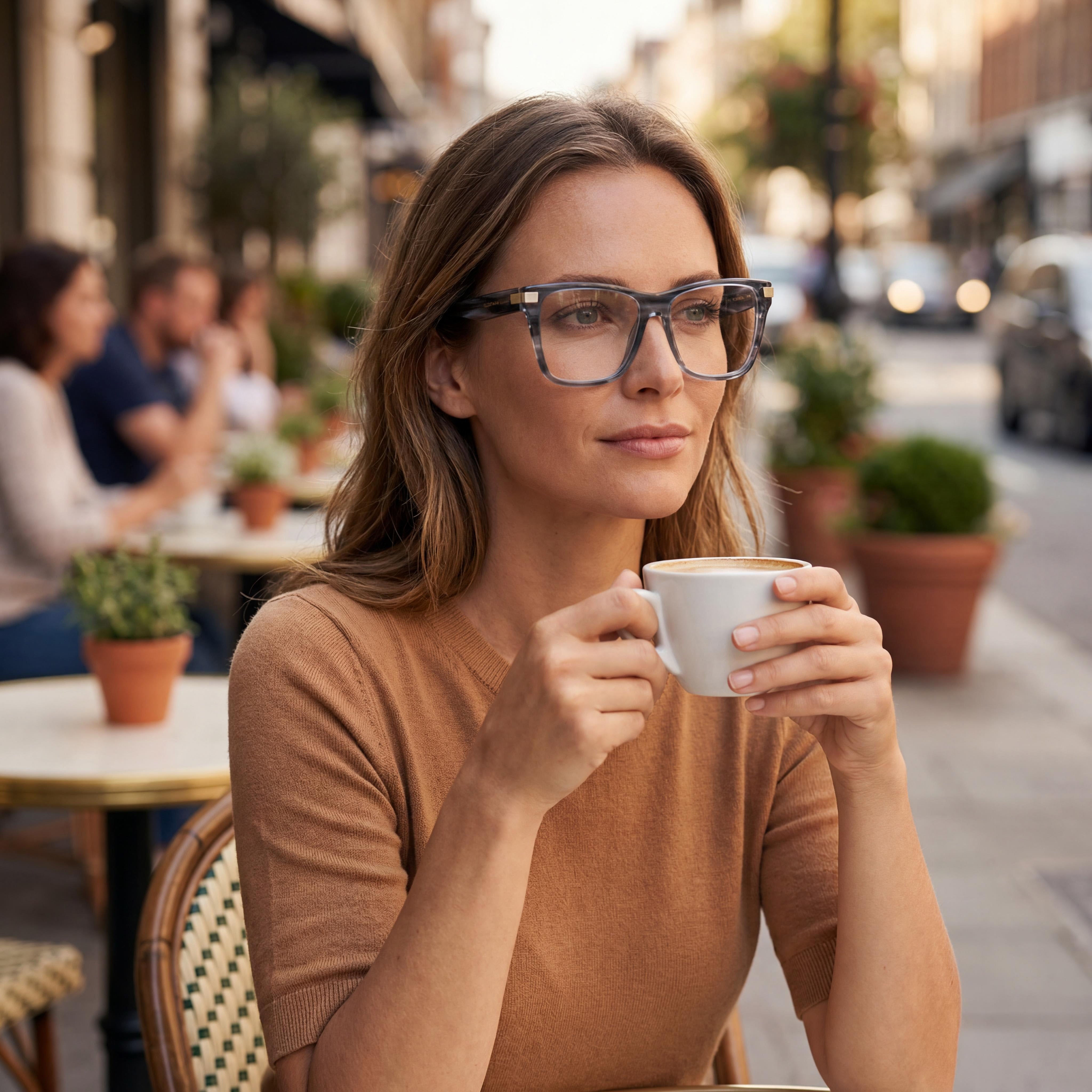 Victoria Beckham Vb2677 Grey Horn Square Eyeglasses for Women, Photo 5