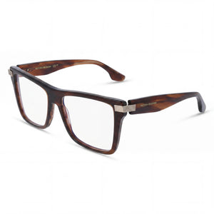 Victoria Beckham Vb2677 Brown Horn Rectangle Eyeglasses for Women, Havana frame