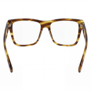 Victoria Beckham Vb2677 Rectangle Eyeglasses Women — side view, Havana Acetate temples