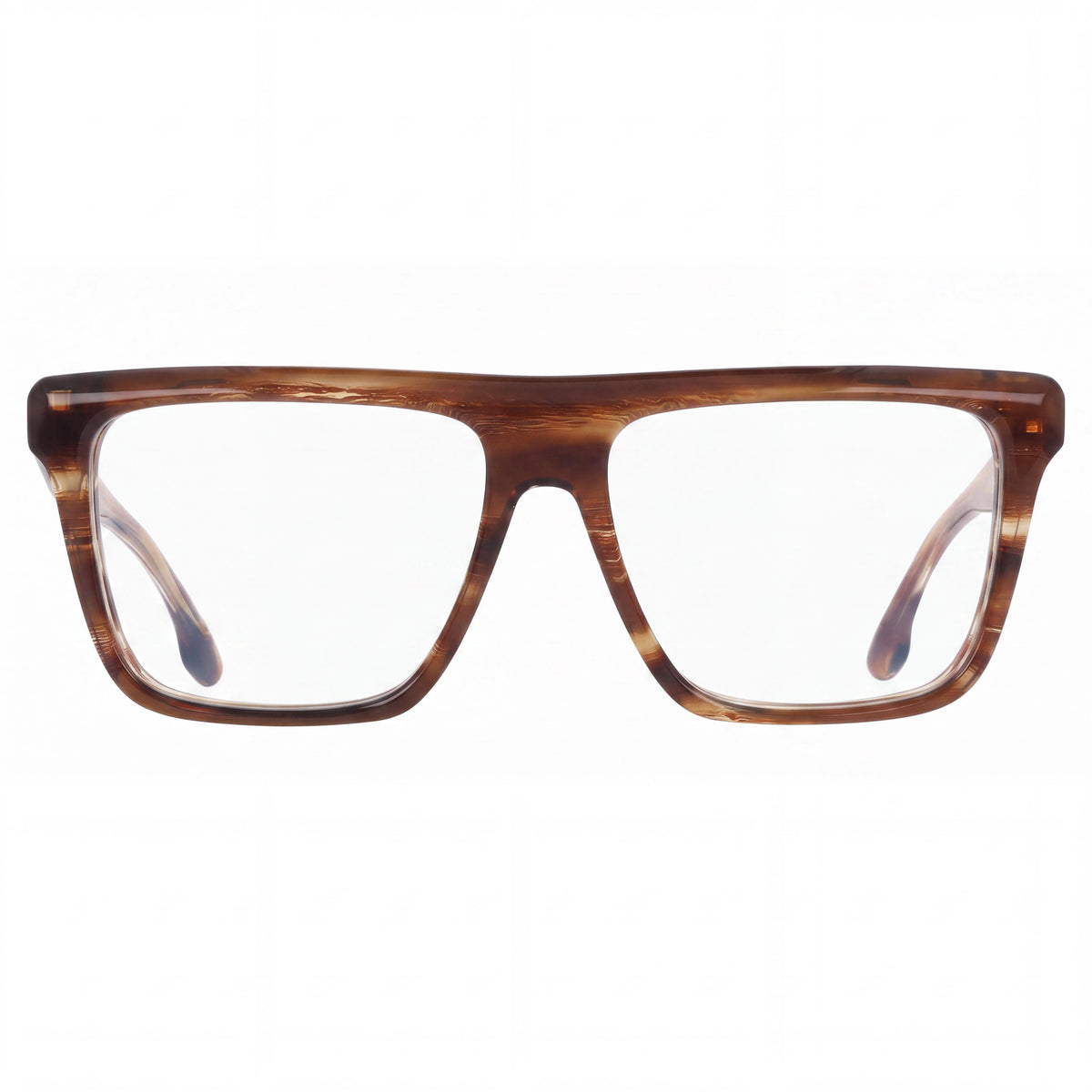 Gafas graduadas Victoria Beckham Vb2678 de color marrón claro efecto cuerno para mujer, 54 mm, Photo 2