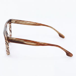 Victoria Beckham Vb2678 Rectangle Eyeglasses Women — side view, Havana temples