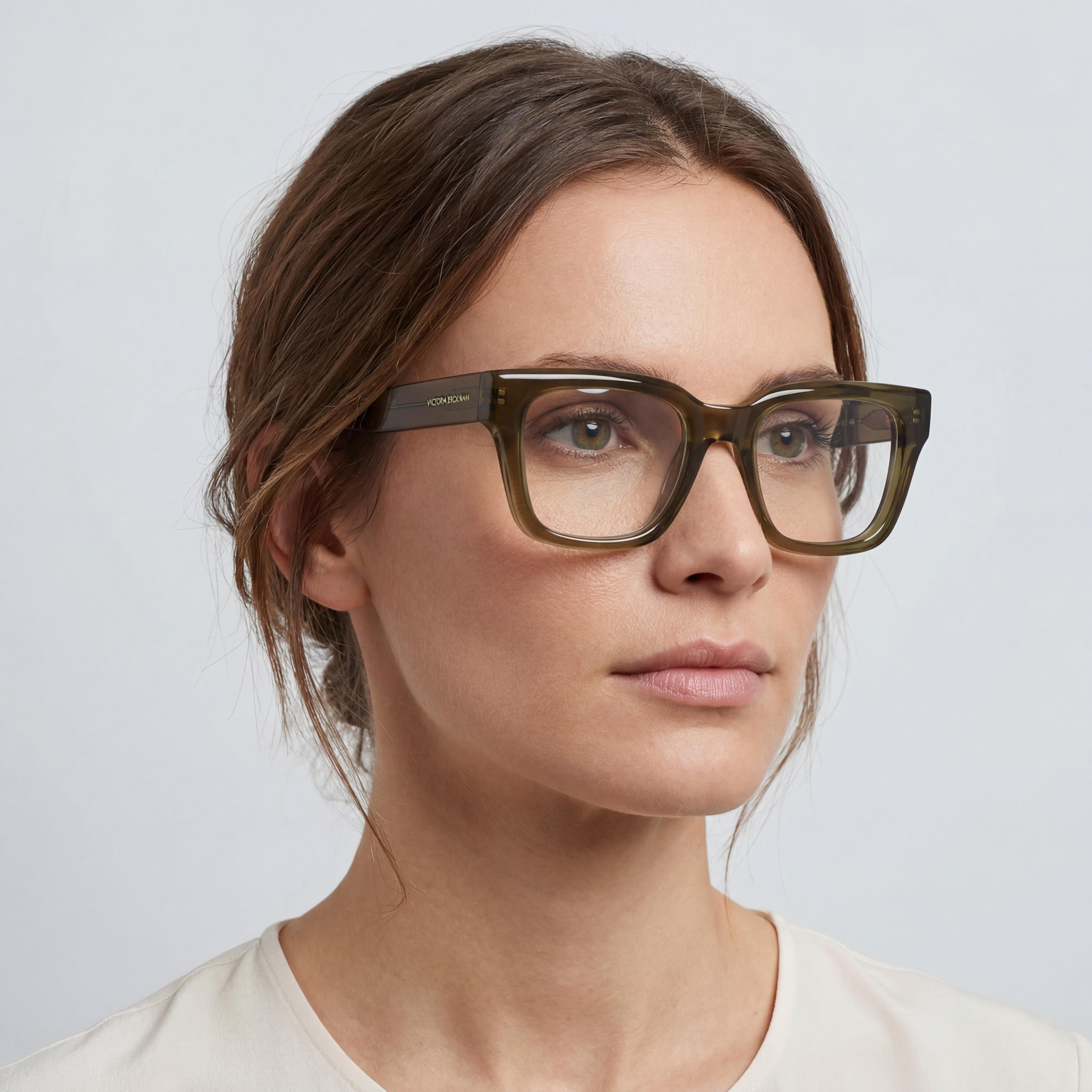 Victoria Beckham VB2681 Khaki Rectangle Eyeglasses for Women, 50mm, Photo 3