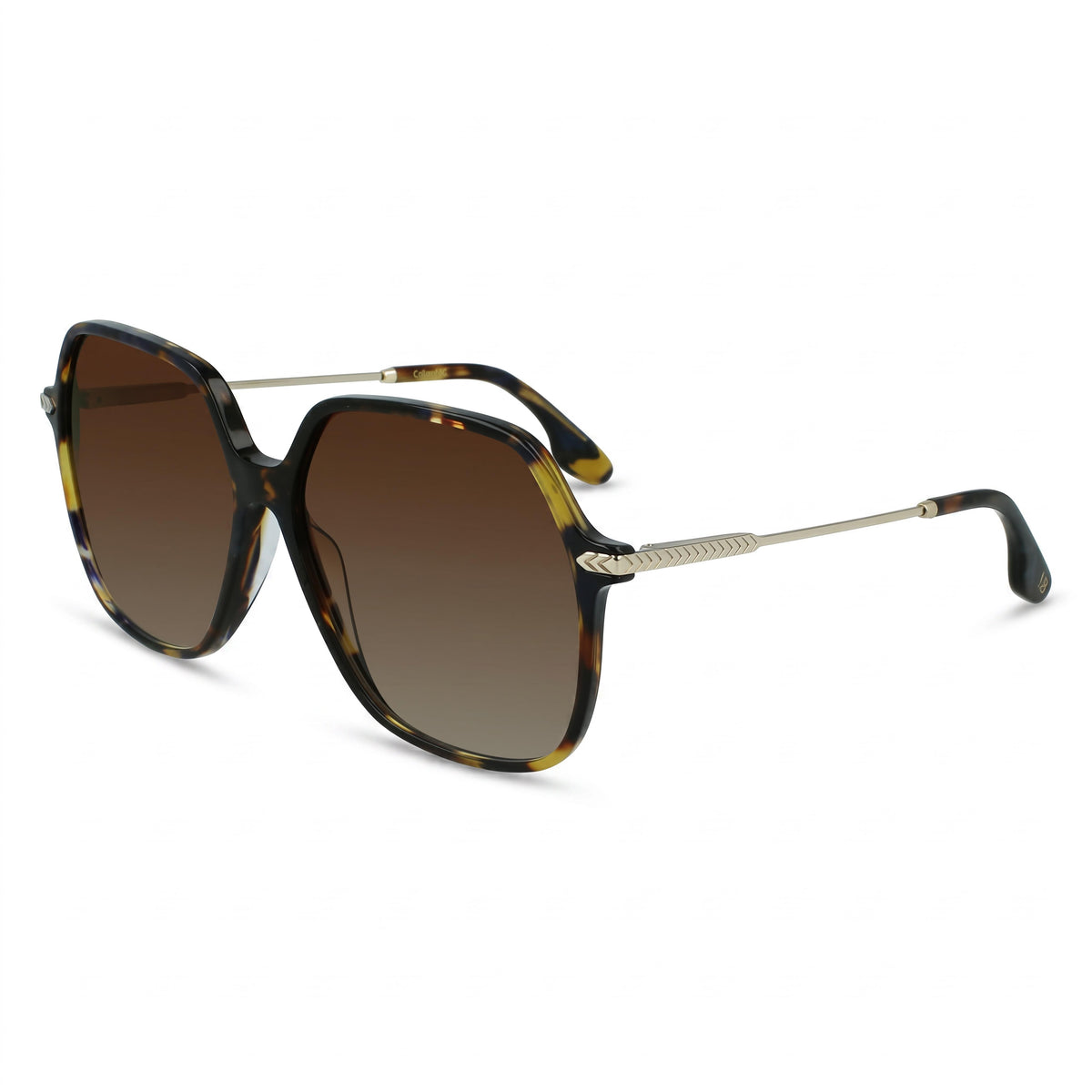 Victoria Beckham VB631S Havana Blue Oval Sunglasses Unisex, 60mm, Photo 1