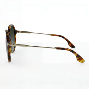 Victoria Beckham VB632S Round Sunglasses Unisex — side view, Acetate frame detail
