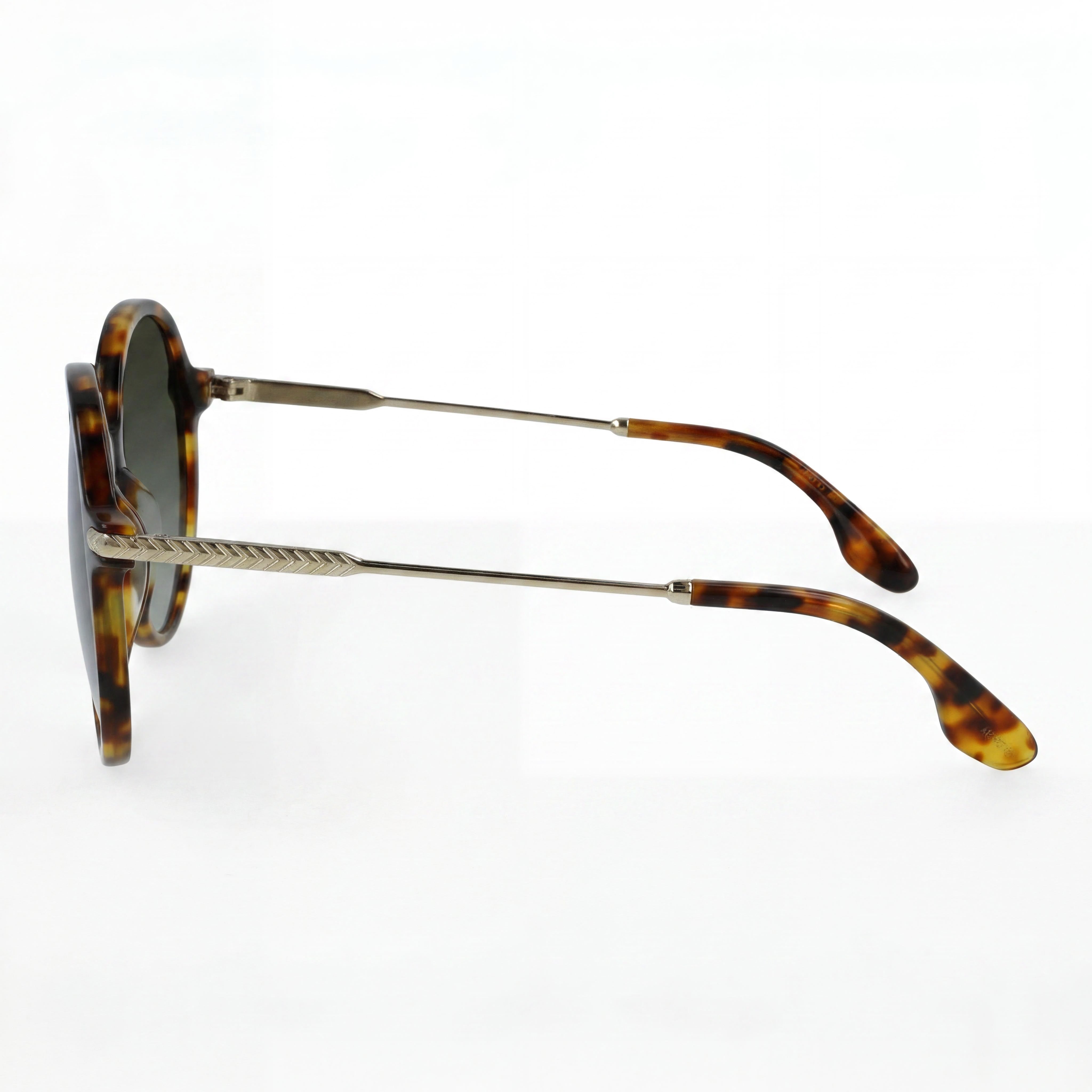 Victoria Beckham VB632S Dark Havana Round Sunglasses Unisex, 58mm, Photo 3