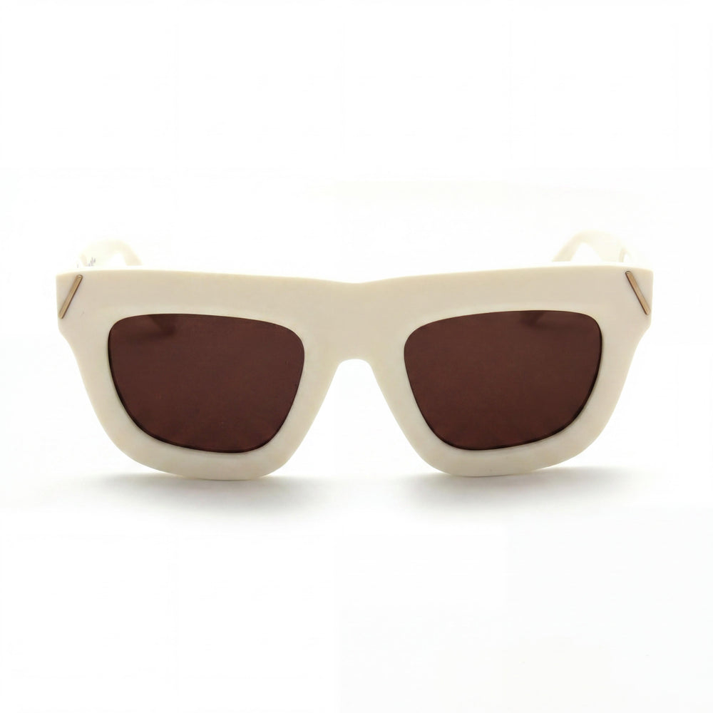 Victoria Beckham VB642S Square Sunglasses for Women — front view, Alloy Steel frame