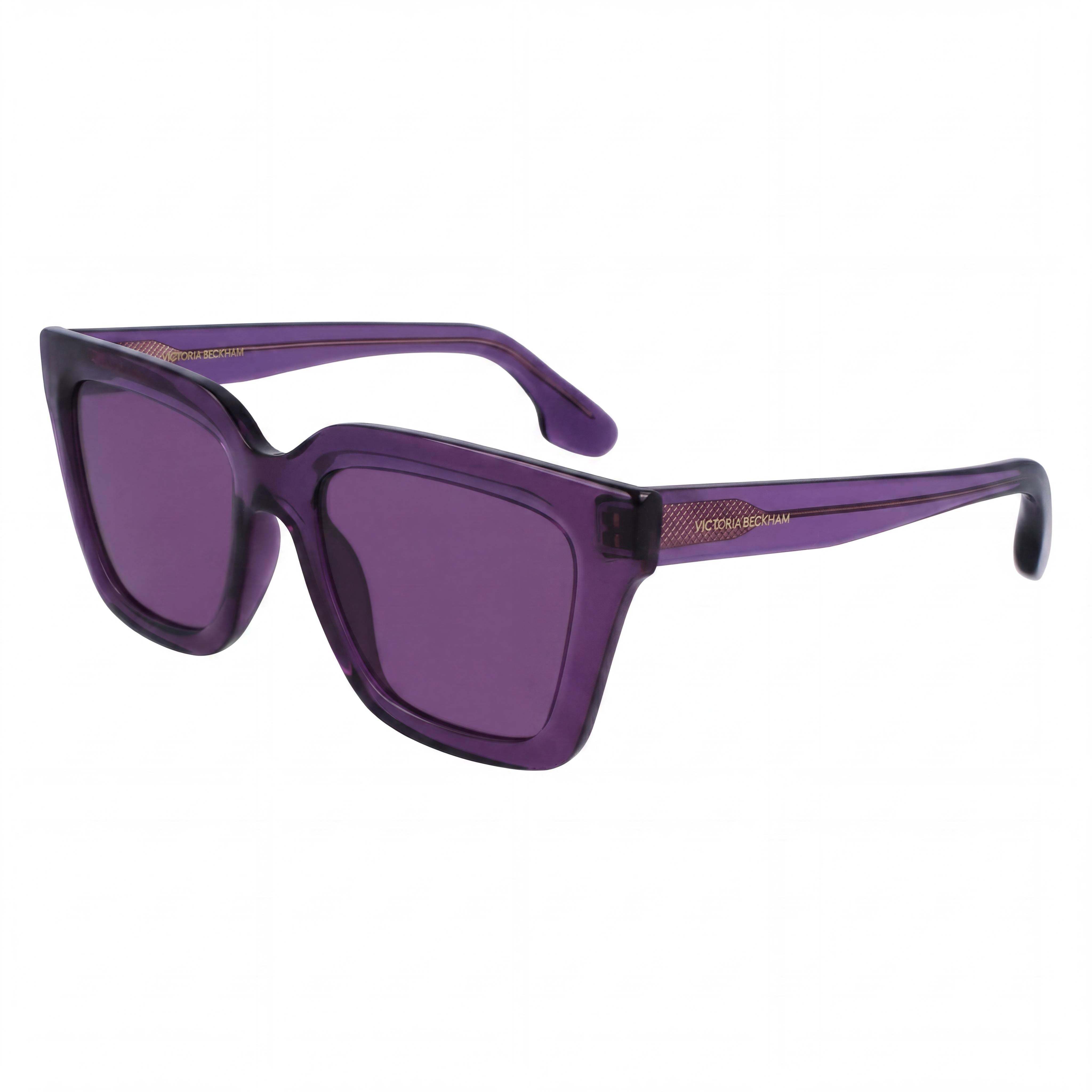 Victoria Beckham VB644S Purple Square Sunglasses for Women, 53mm, Photo 1