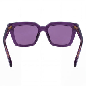 Victoria Beckham VB644S Square Sunglasses for Women — interior view, Purple lens detail