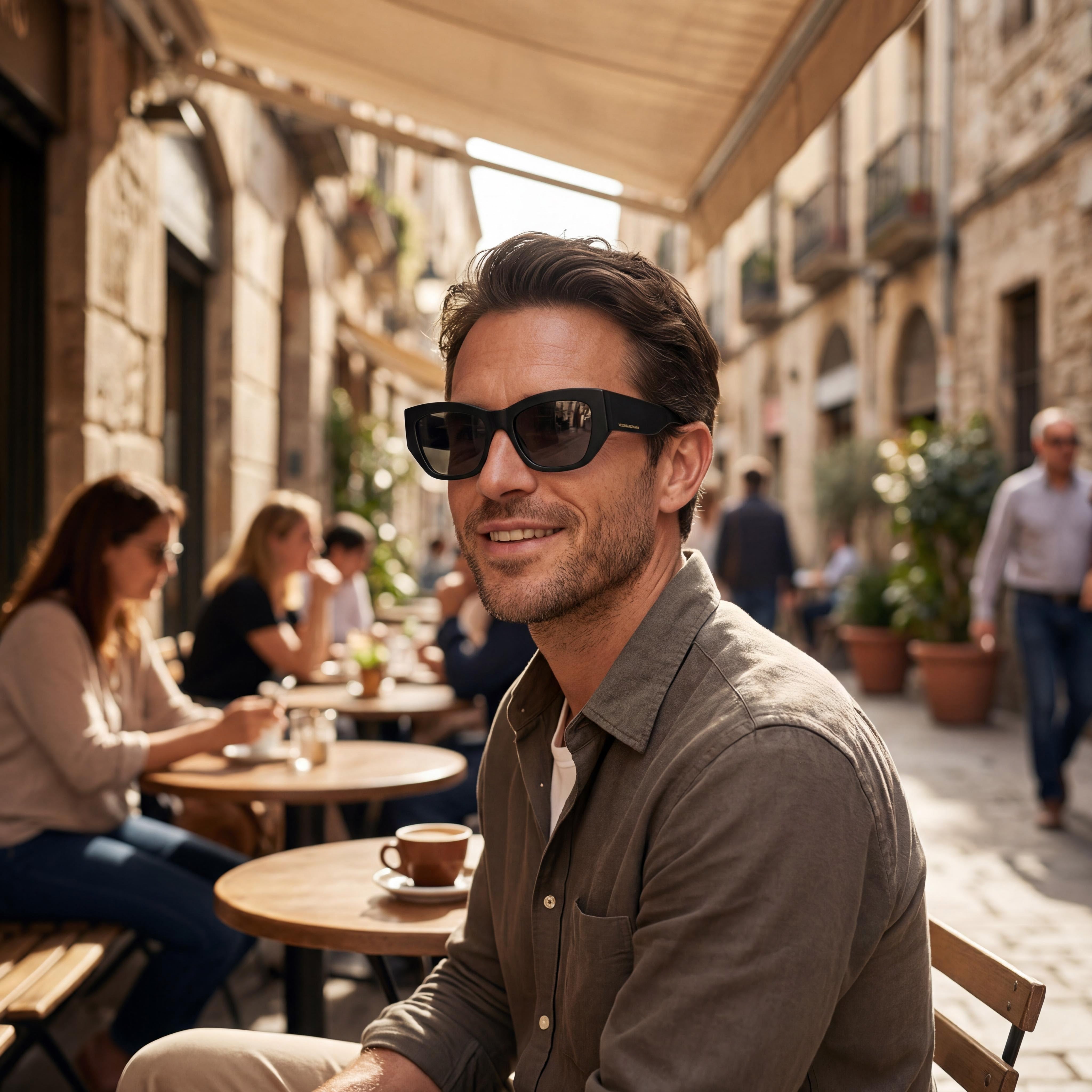 Gafas de sol cuadradas negras Victoria Beckham VB645S para hombre, 55mm, Photo 4