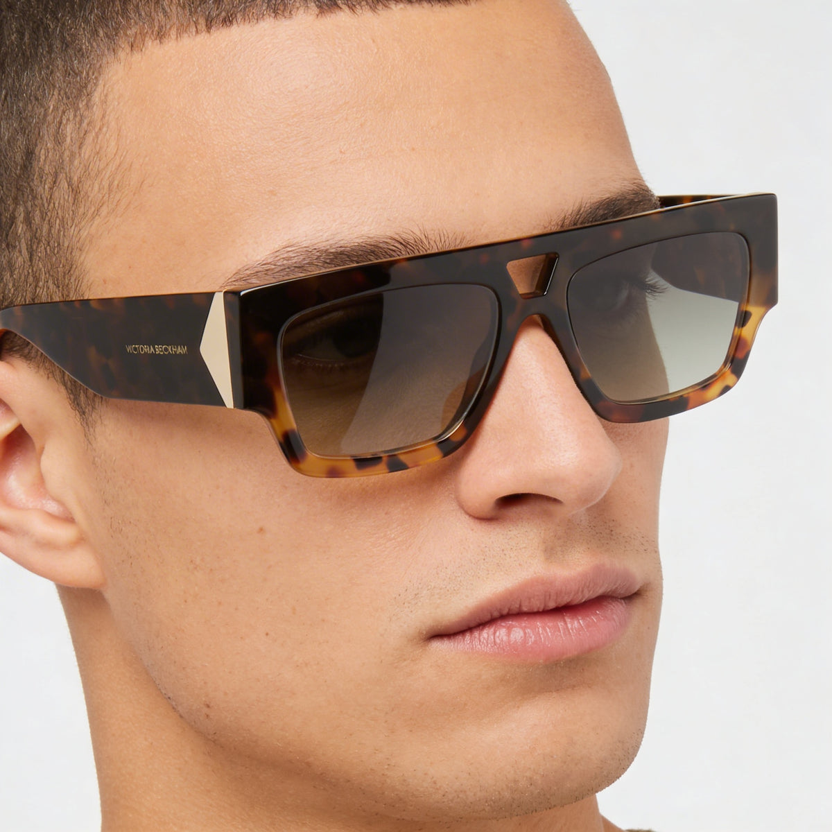 Gafas de sol Victoria Beckham Modern VB651S para hombre, montura de magnesio, lentes de policarbonato, color Havana oscuro, 55 mm, Photo 5