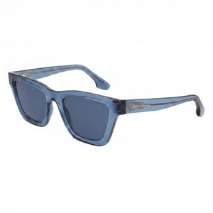 Victoria Beckham VB656S Blue Rectangle Sunglasses for Women