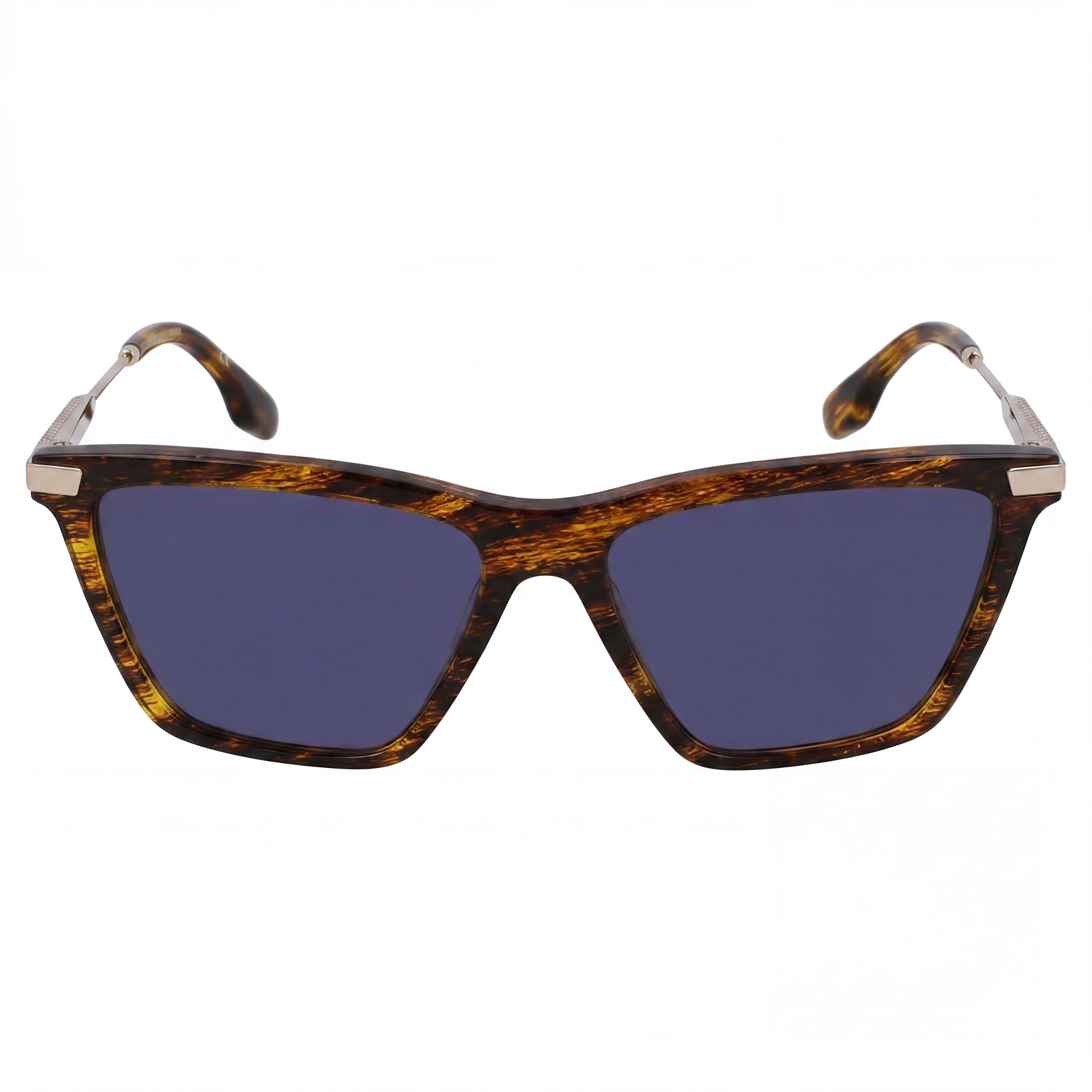 Victoria Beckham Modern Acetate Frame Polycarbonate Lenses Women's Sunglasses Translucent Horn 57mm, Photo 2