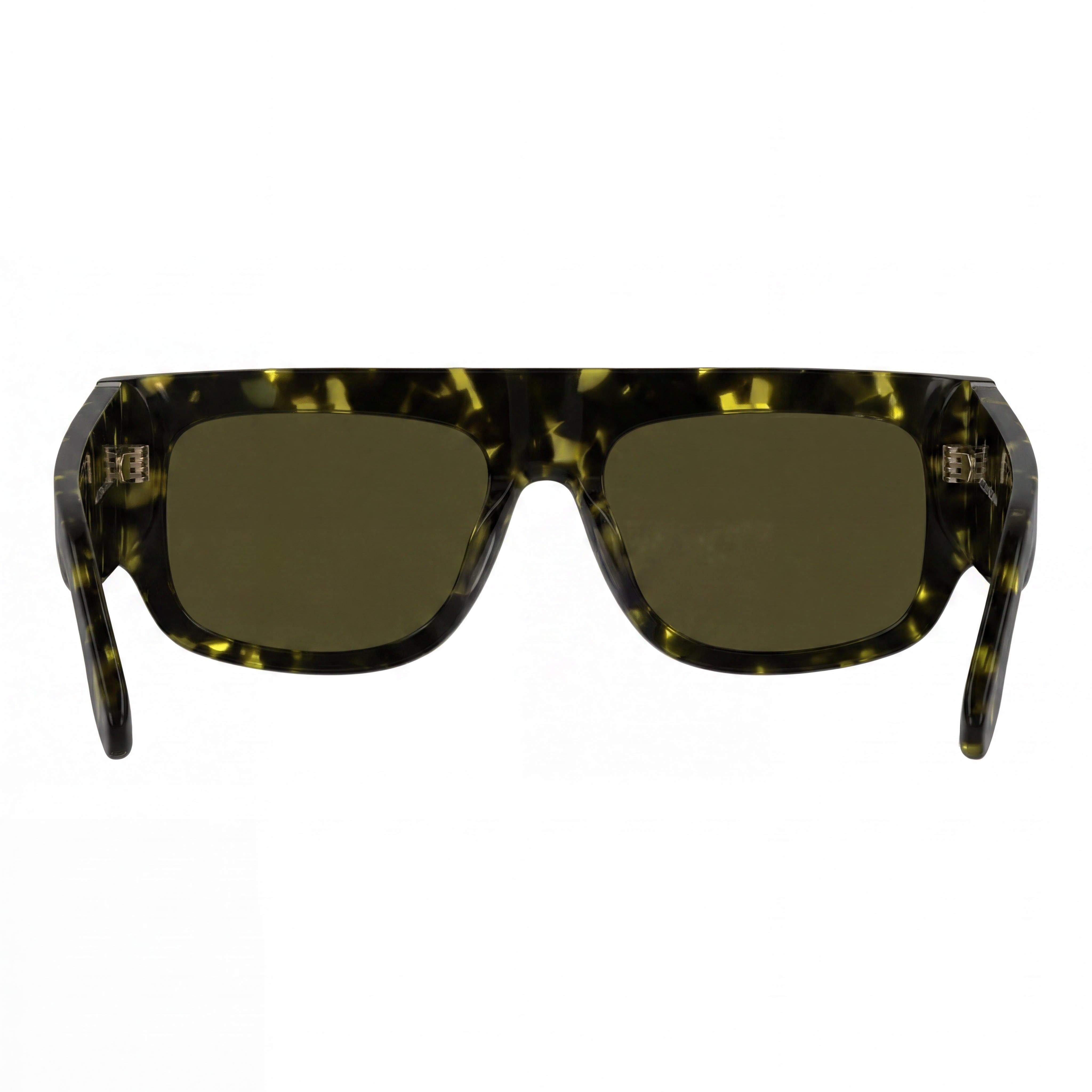 Victoria Beckham VB666S Black Yellow Rectangle Sunglasses Unisex, 55mm, Photo 2
