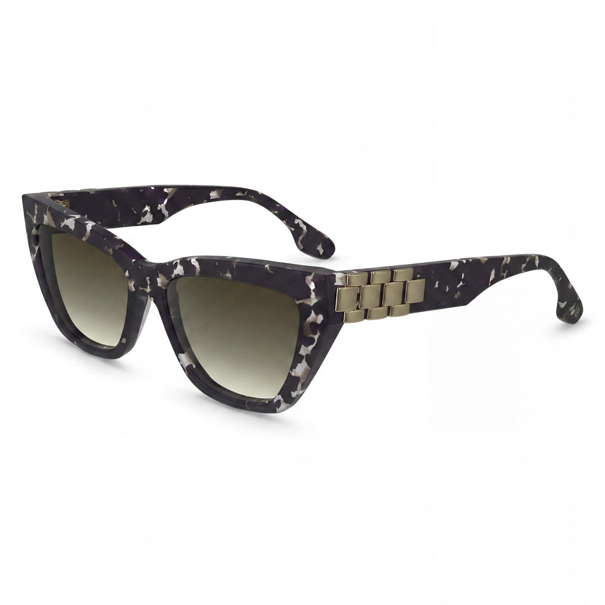 Victoria Beckham VB668S Black Havana Square Sunglasses for Women, 55mm, Photo 1