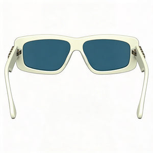 Victoria Beckham Vb669s Rectangle Sunglasses Unisex — side view, Non-Polarized White lens