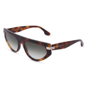 Victoria Beckham Vb685s Tortoise Rectangle Sunglasses for Women, Brown Grey lens
