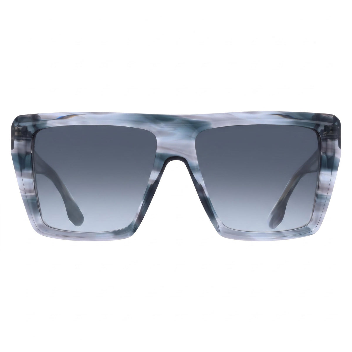 Gafas de sol rectangulares Victoria Beckham Vb686s de cuerno gris para mujer, 56 mm, Photo 2
