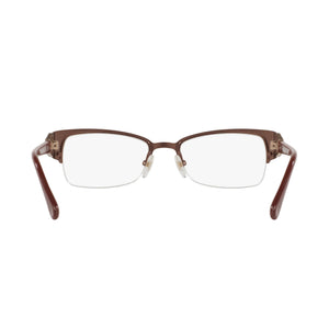 Vogue 0vo4014b Rectangle Eyeglasses Women — side view, Bordeaux/Pale Gold Plastic temples