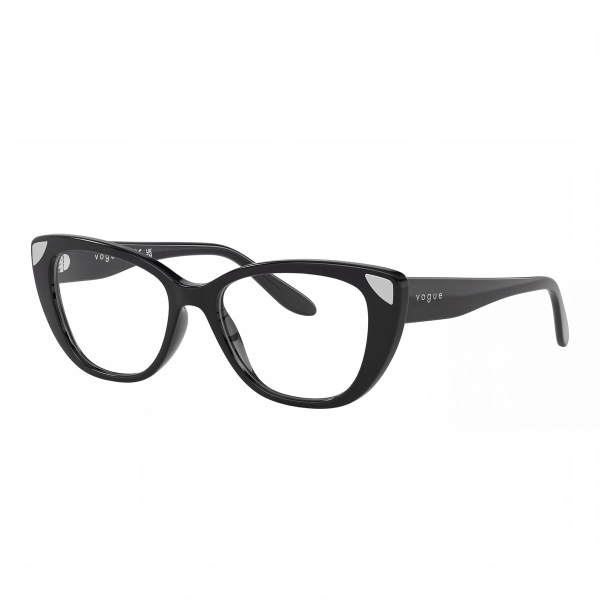 Vogue Eyewear 0vo5455 Black Cat Eye Eyeglasses for Women, 51mm, Photo 1