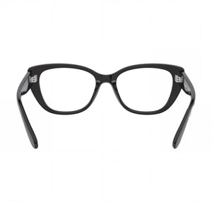 Vogue Eyewear 0vo5455 Cat Eye Eyeglasses Women — side view, Black Propionate temples