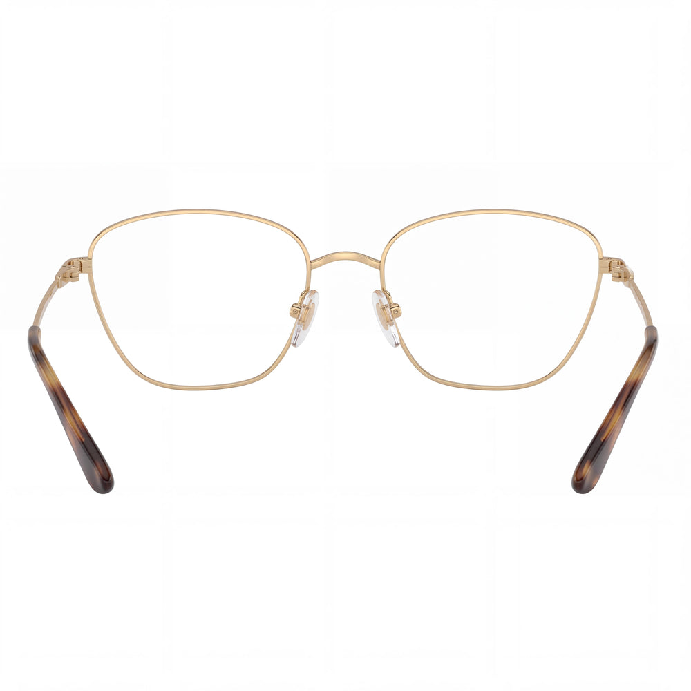 Vogue Eyewear VO4163 Cat Eye Eyeglasses Women — side view, Gold Metal temples