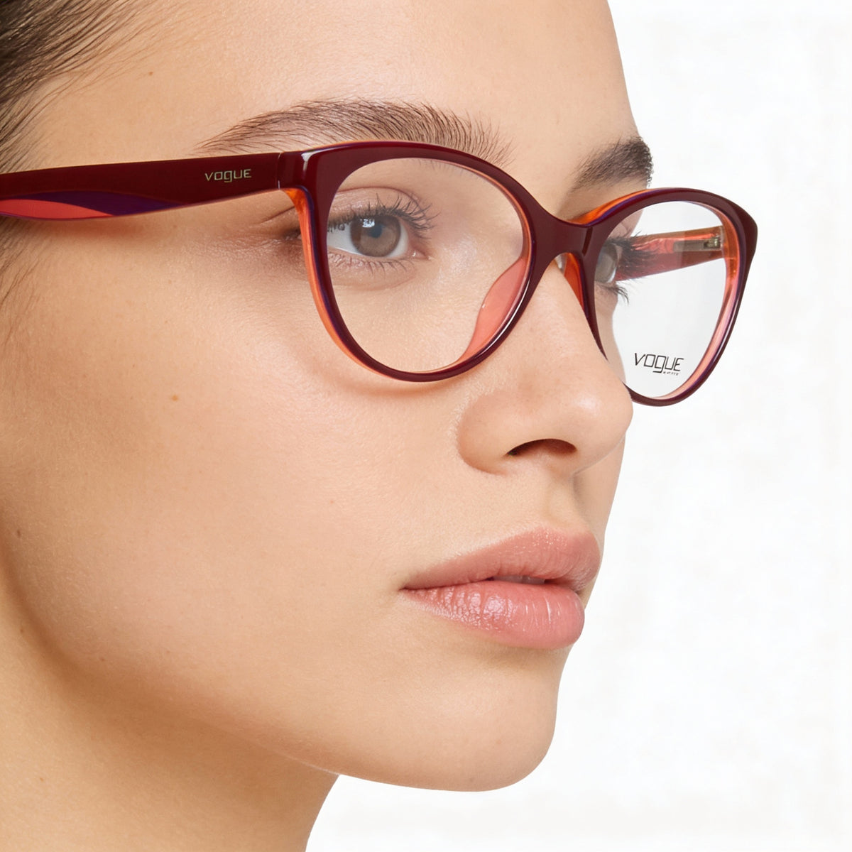 Vogue VO 2962 Fuchsia Violet Oval Unisex Eyeglasses, Plastic, Photo 4