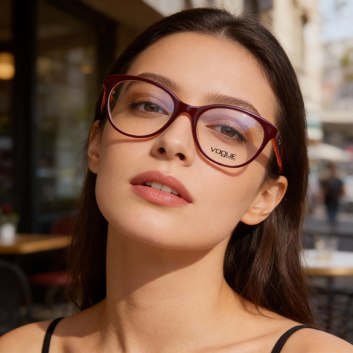 Vogue VO 2962 Fuchsia Violet Oval Unisex Eyeglasses, Plastic, Photo 5