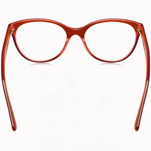 Vogue VO 2962 Oval Eyeglasses Unisex — side view, Red Plastic temples