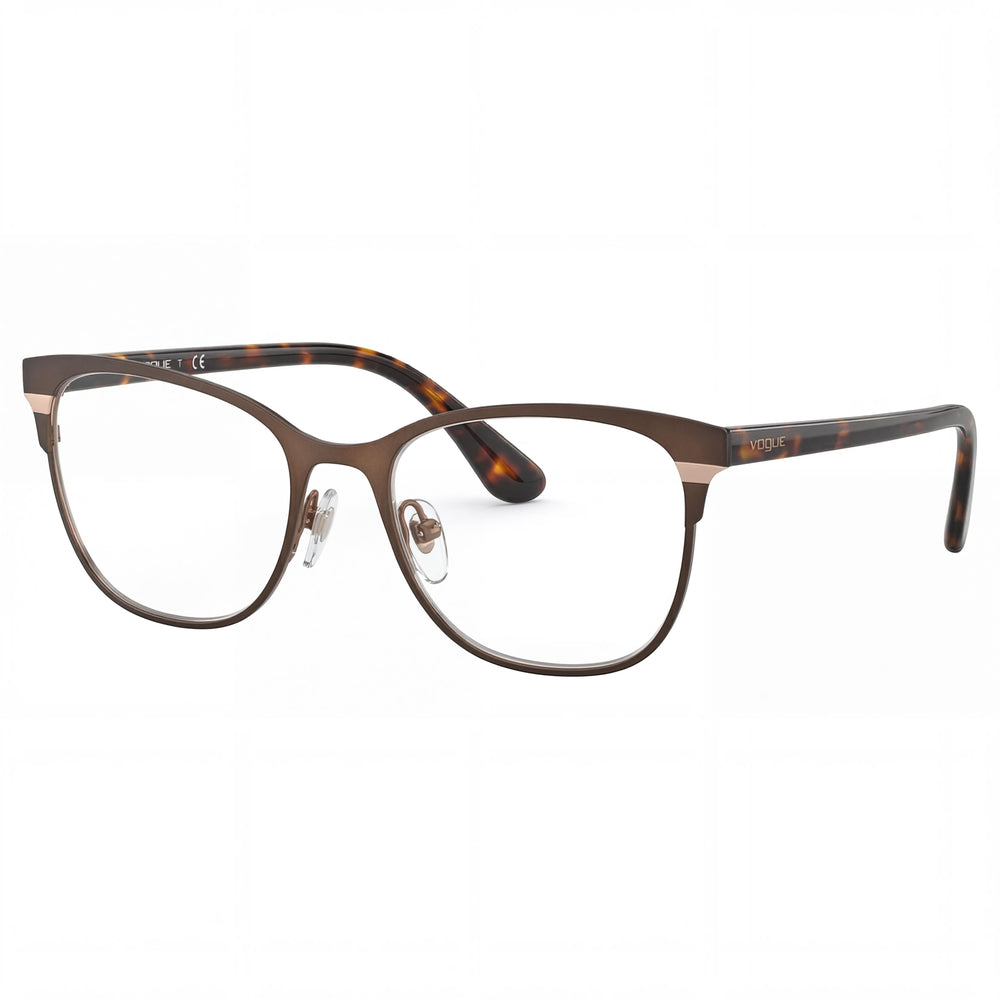 Vogue VO 3963 Brown Square Eyeglasses for Women, Metal frame