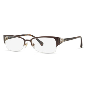 Vogue VO 4014B Brown Rectangle Eyeglasses for Women, Metal frame