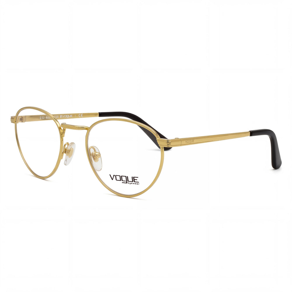 Vogue VO 4084 Gold Round Eyeglasses for Women, Plastic frame