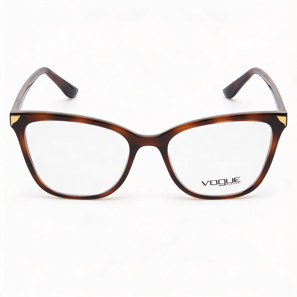 Vogue VO 5206 Square Eyeglasses for Women — front view, Plastic