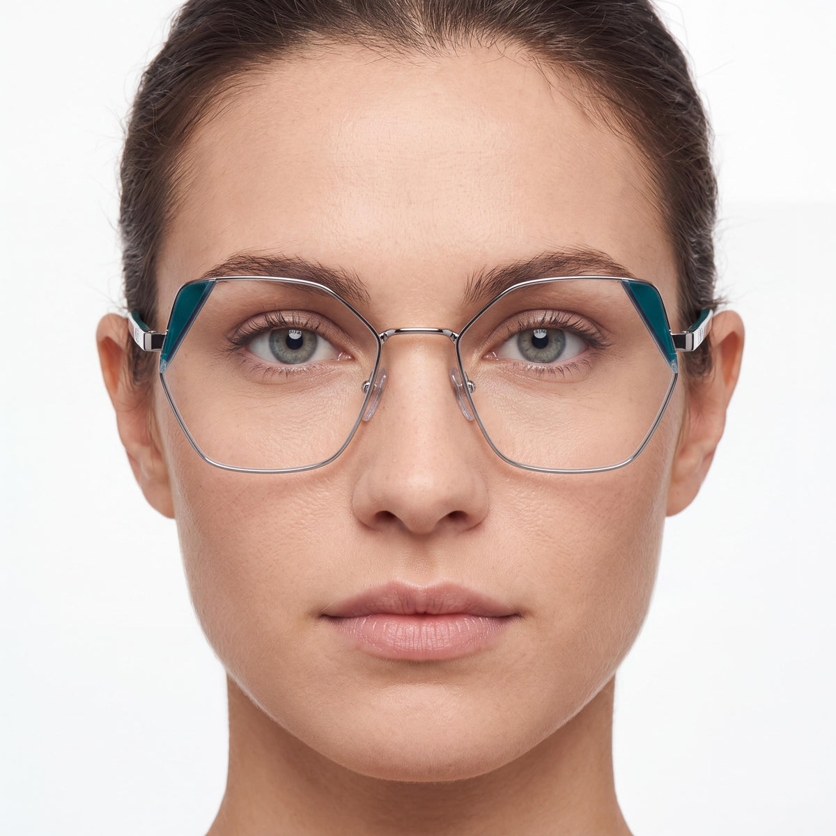 Vogue VO4270 Gunmetal Geometric Eyeglasses for Women, 54mm, Photo 4
