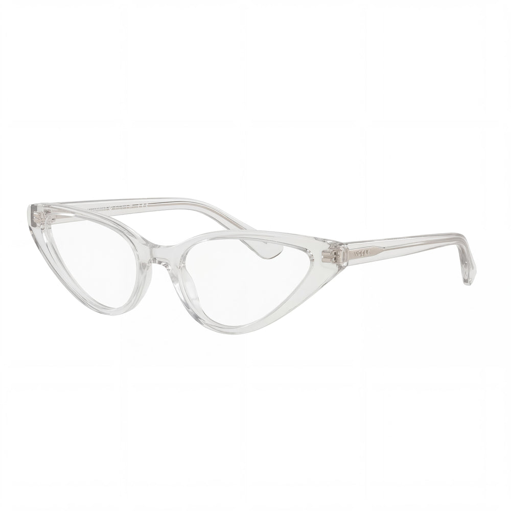 Vogue VO5281 CAT EYE Eyeglass Frames Transparent Cat Eye Eyeglasses for Women, Acetate frame