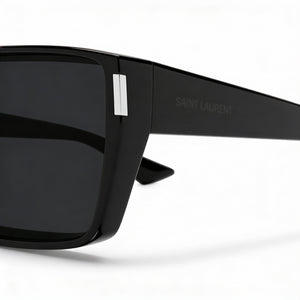 Yves Saint Laurent Sl 757-001 Rectangle Sunglasses Unisex — front view, Acetate frame