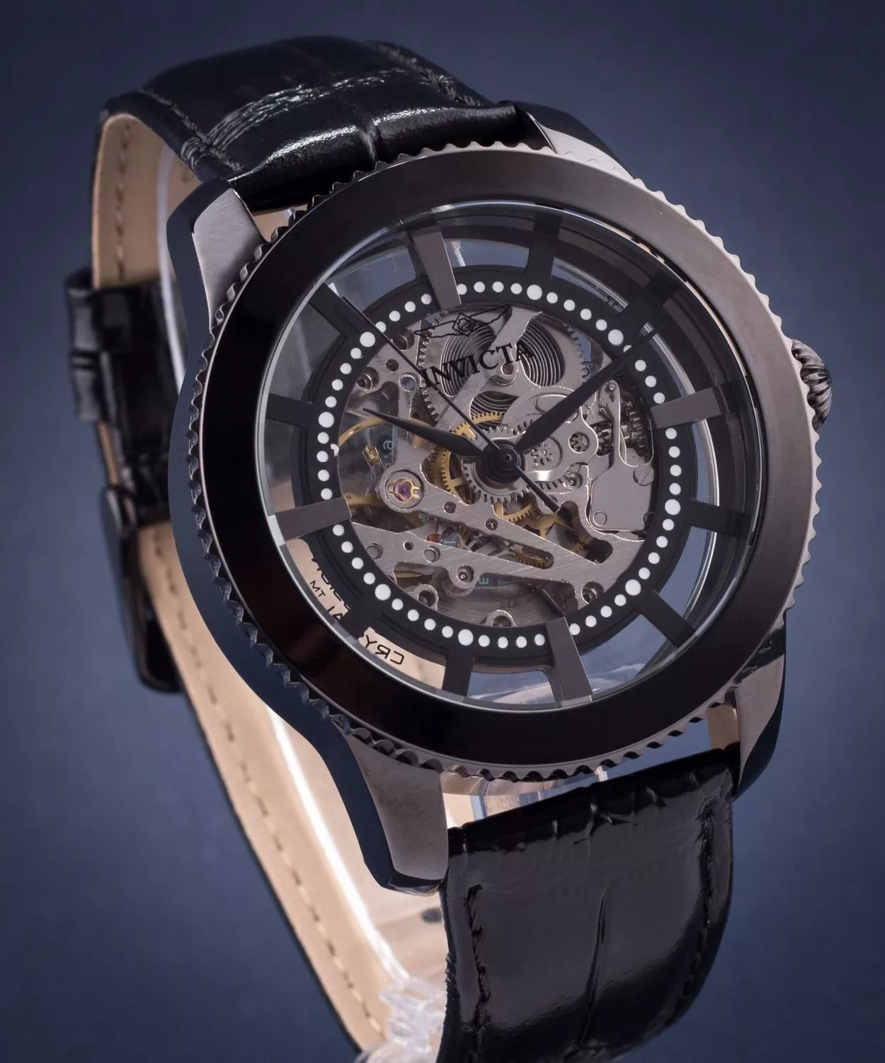 Invicta 22572 Vintage Automatic Watch for Men | Black Leather - buy online