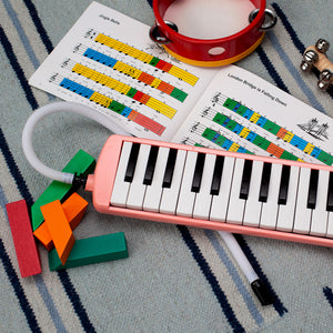 Schoenhut Pink 25 Keys Puff-N-Play Melodica Instrument