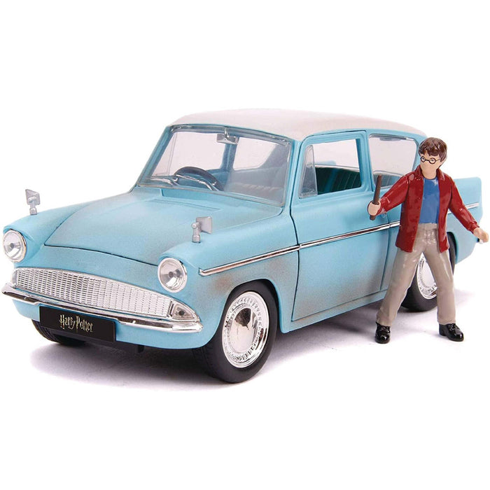 Jada Toys 1:24 Harry Potter and 1959 Ford Anglia Die-Cast Toy Car For Kids