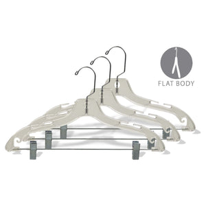 Wish & Buy - Hangers Clear Plastic - Suit/Dress Hanger -Resistant Clea –  Wixez