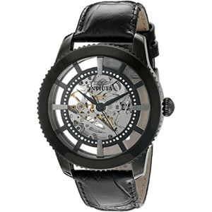 Invicta Men's 'Vintage' Automatic Stainless Steel and Leather Casual Watch (Model: 22572)