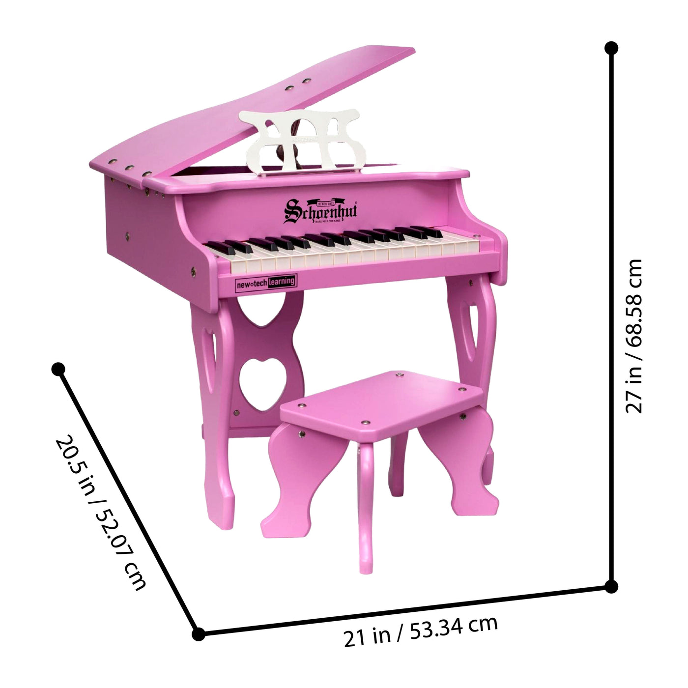 Schoenhut Pink 30 Keys Digital Piano Wixez
