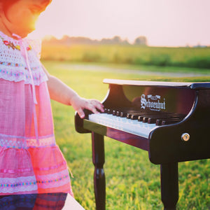 Schoenhut Black 30 Keys Baby Grand Piano with Straight Legs and Bench