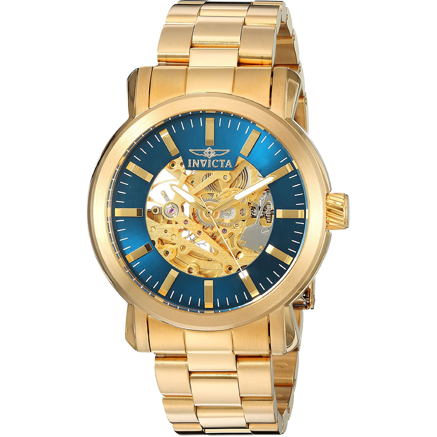Invicta Men's 'Vintage' Automatic Stainless Steel and Leather 