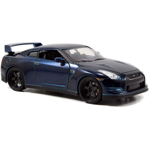 Jada Toys Fast & Furious 1:24 Nissan GTR Blue Die-cast Toy Car For Kids